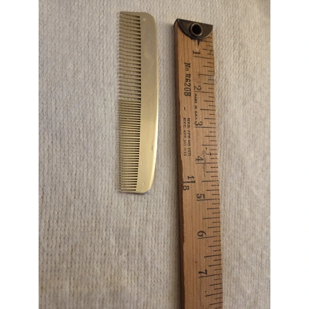Vintage Metal Rat‑Tail Comb Lot – Cornell 300 & Forever Imperial – USA Made